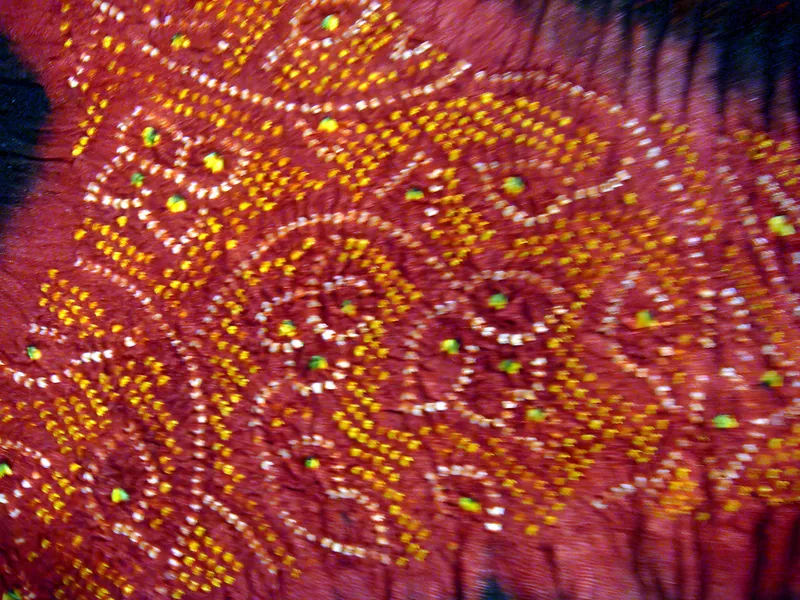 Bandhani, detail