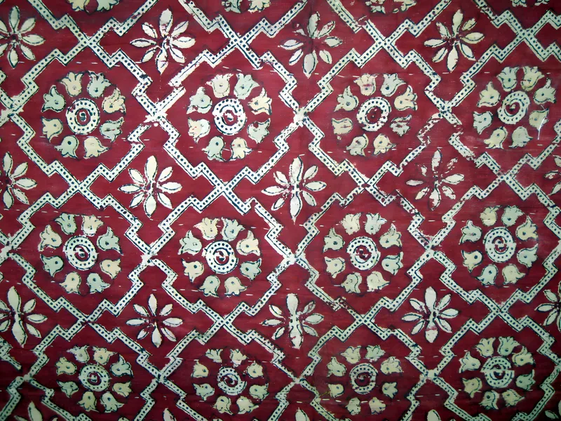 Block print, detail