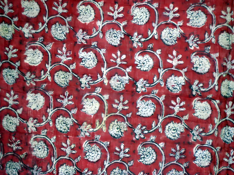 Block-printed floral