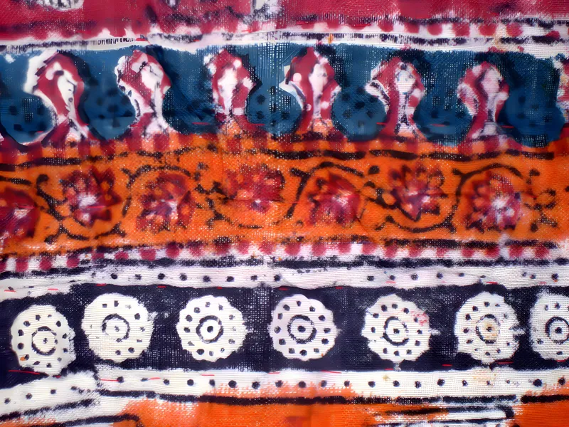 Block-printed border