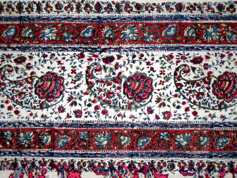 Block-printed cloth
