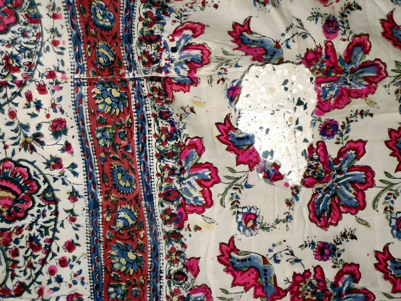 Block print, detail