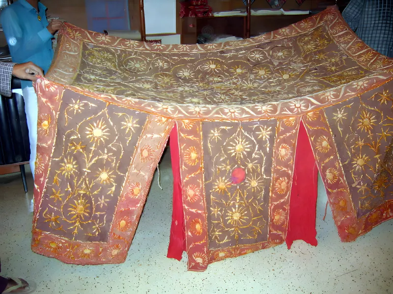 Embroidered canopy