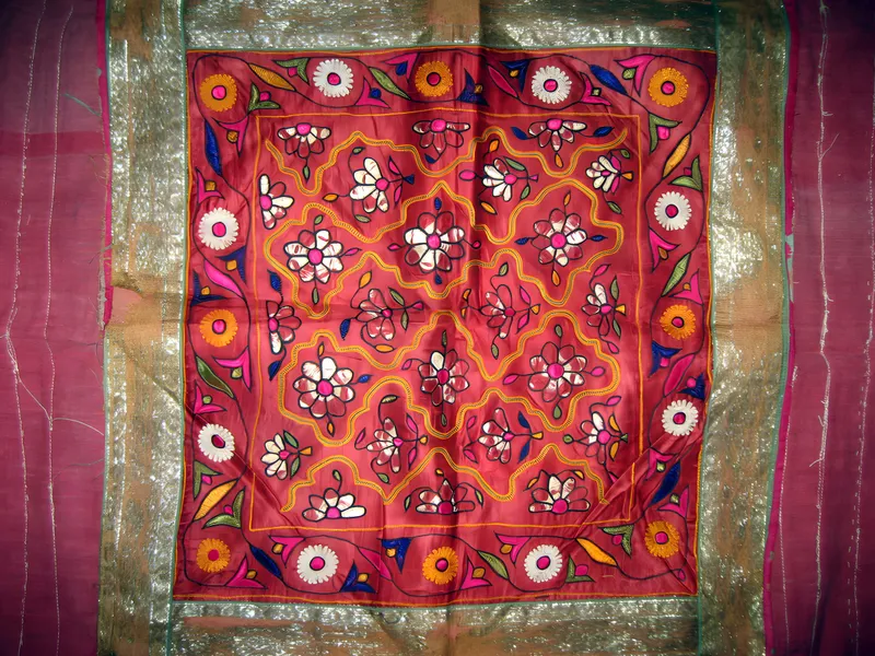 Embroidered square
