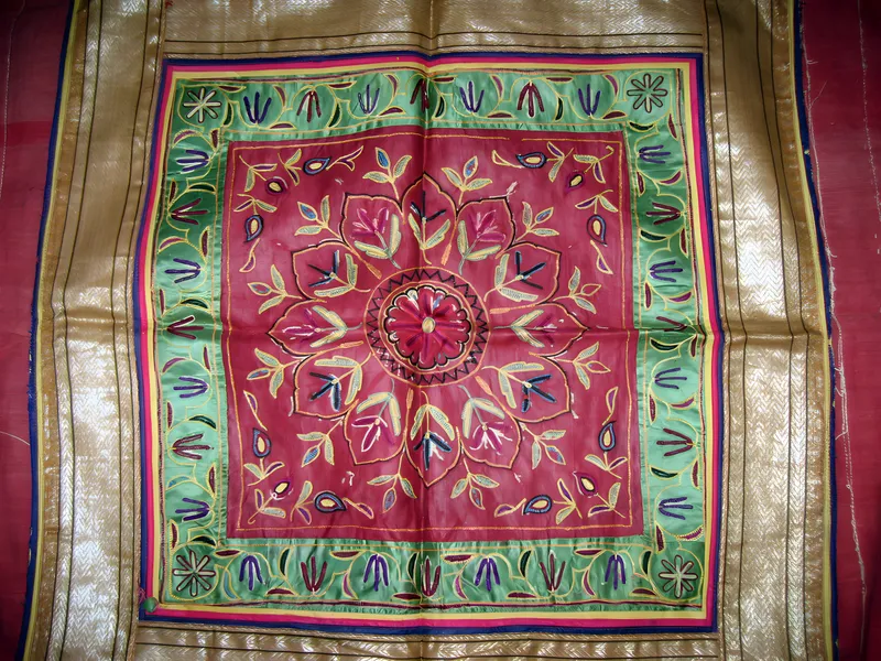 Embroidered square