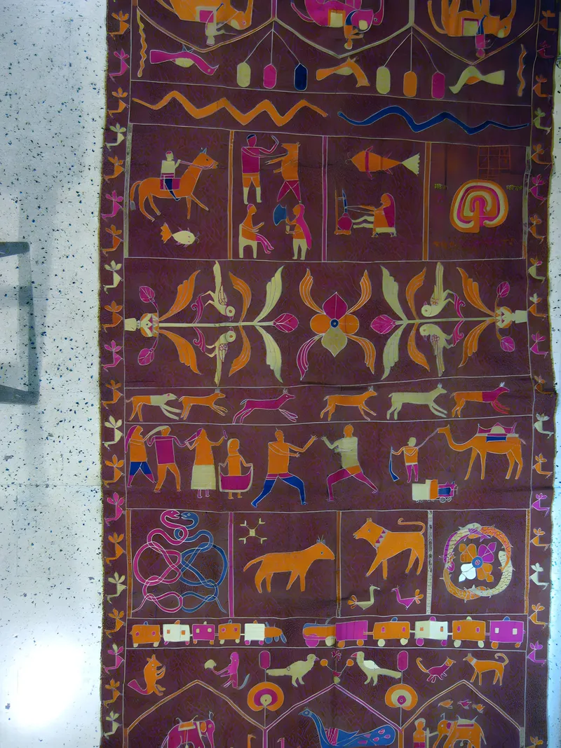Embroidered hanging