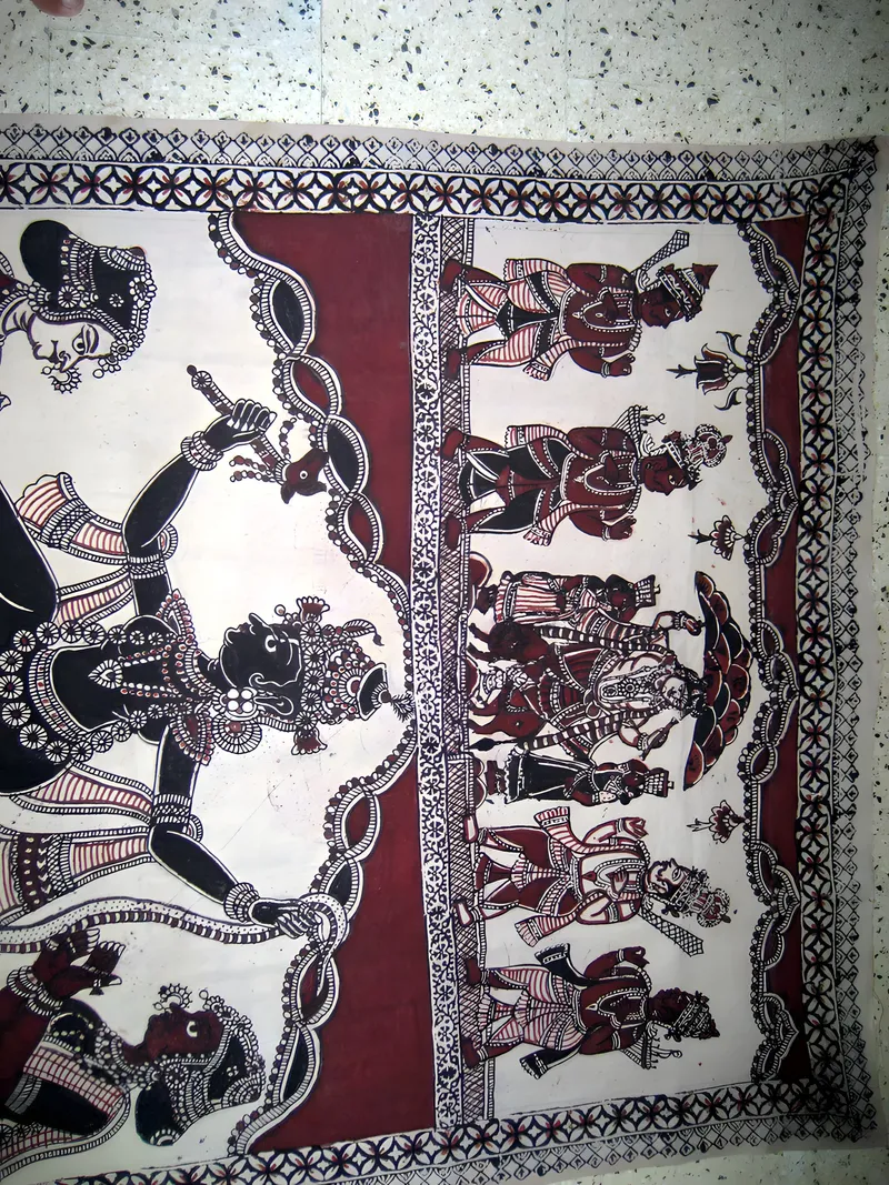 Kalamkari hanging with figures
