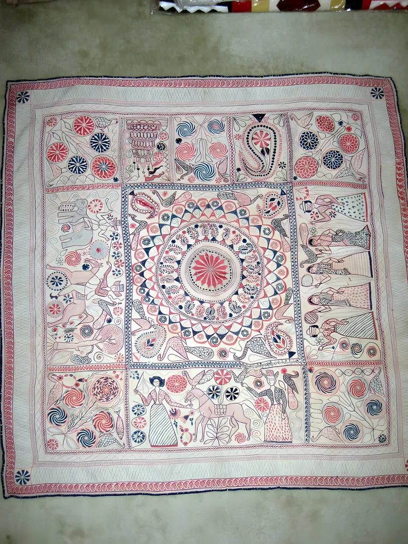 Figurative nakshi kantha