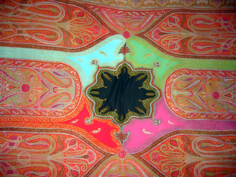 Kashmir shawl, centre detail