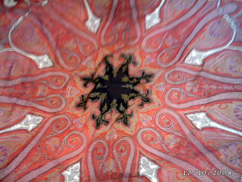 Kashmir moon shawl, centre medallion