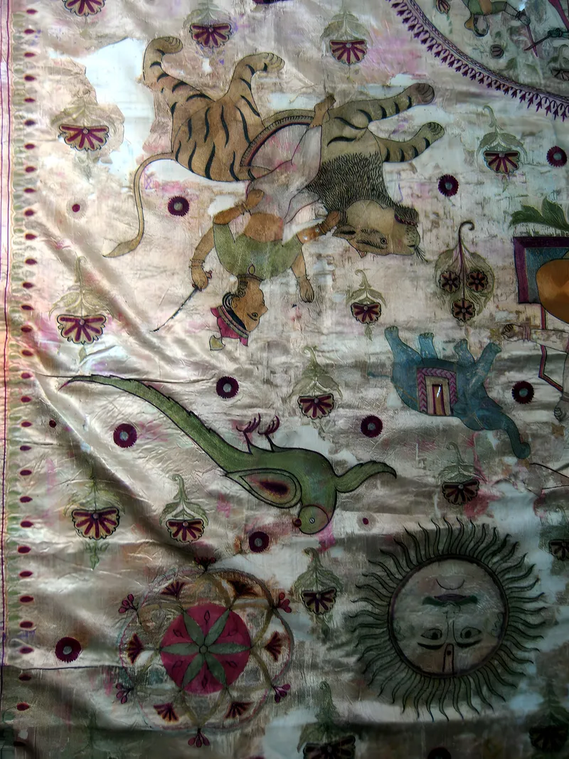 Mochi embroidery, detail