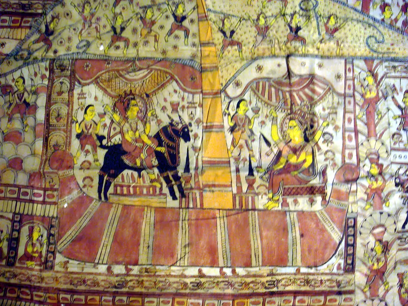 Painted narrative cloth