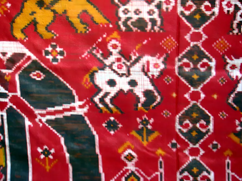 Patola, detail