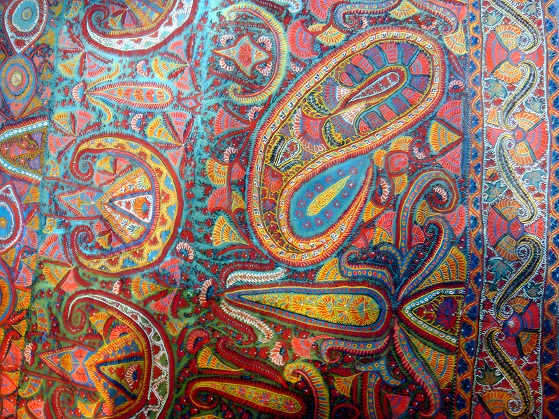 Kashmir shawl, paisley detail