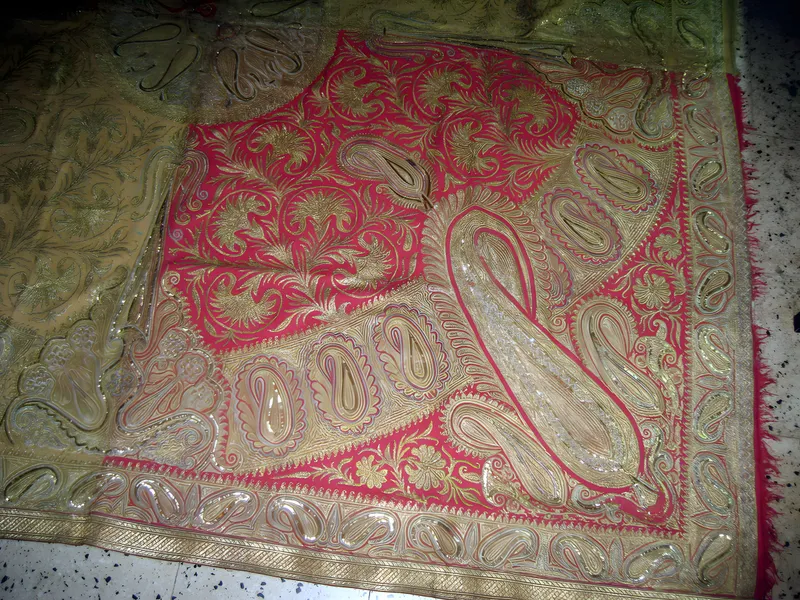 Zari embroidered panel