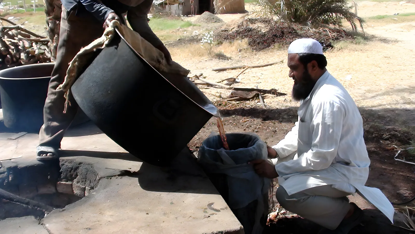 Preparing the dye bath
