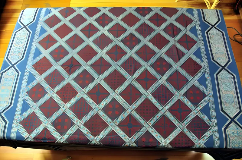 Block print on the table