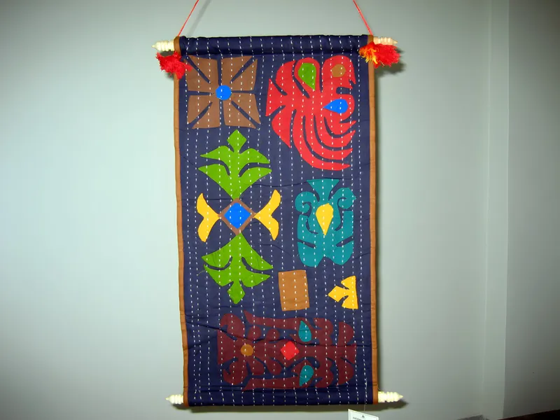 Appliqué wall hanging