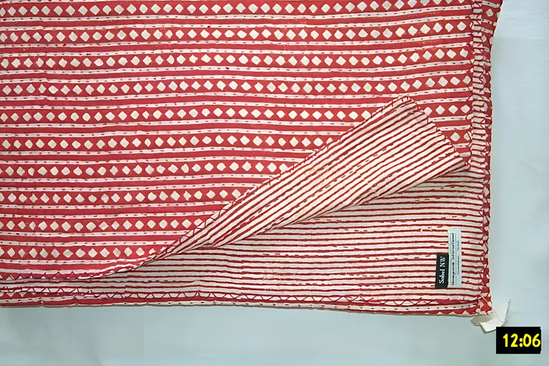 Rose diamond quilt, hand made