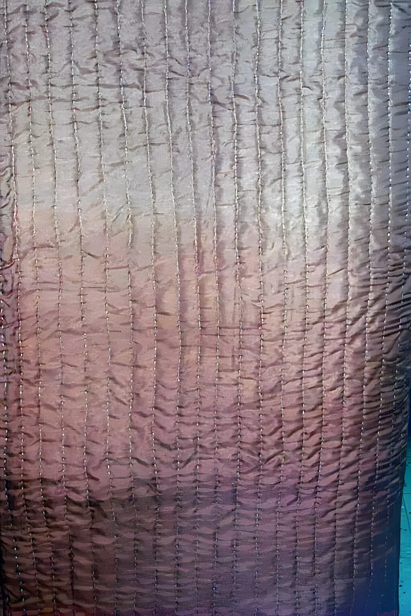 Shaded silk quilt