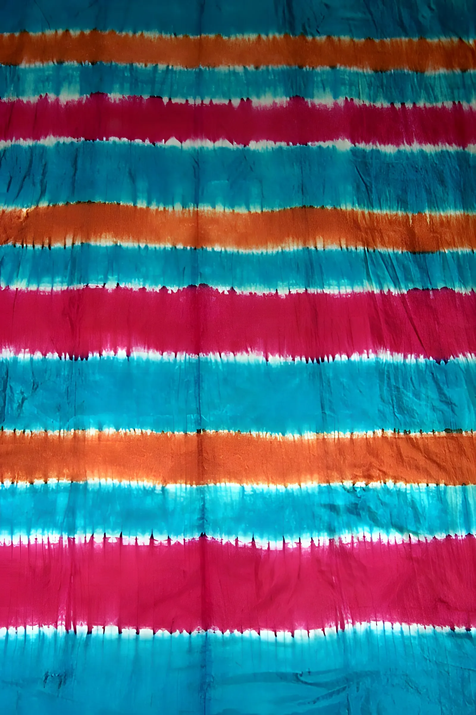 Tie-dyed striped silk quilts