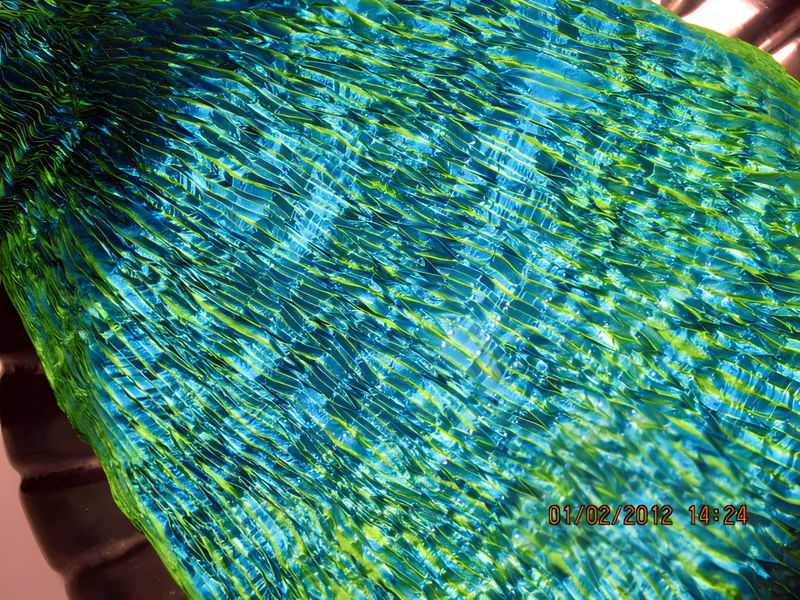 Tie-dyed silk