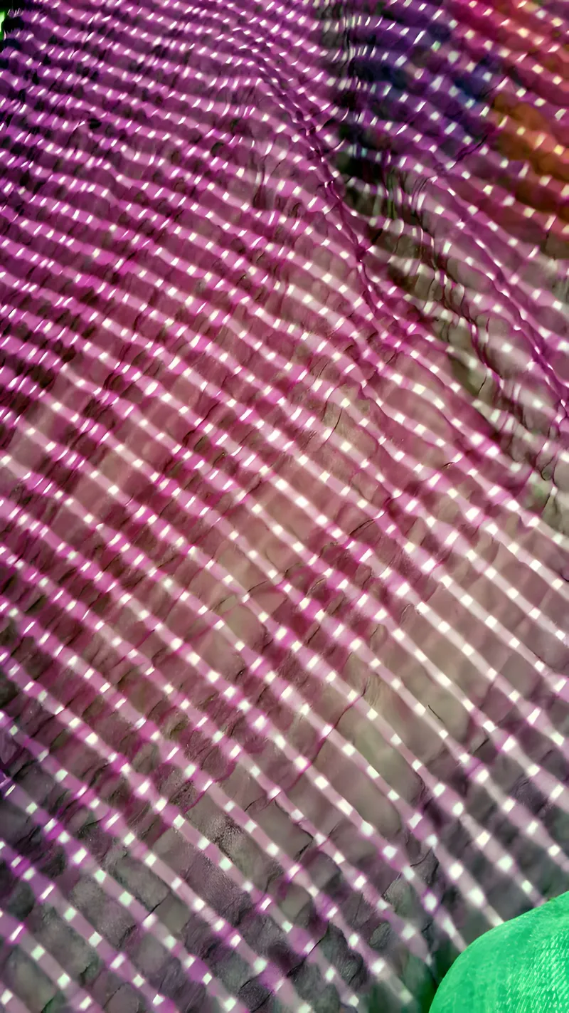 Tie-dyed silk