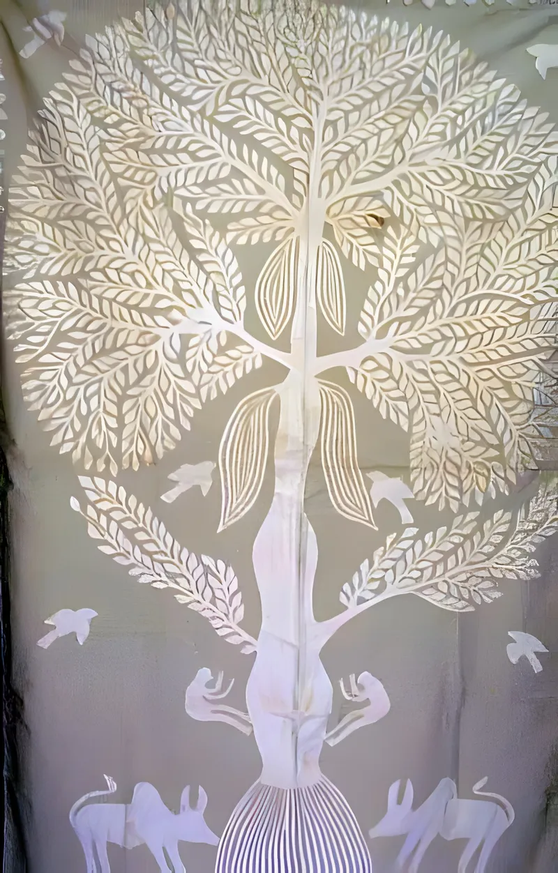 Tree of life cutwork panel