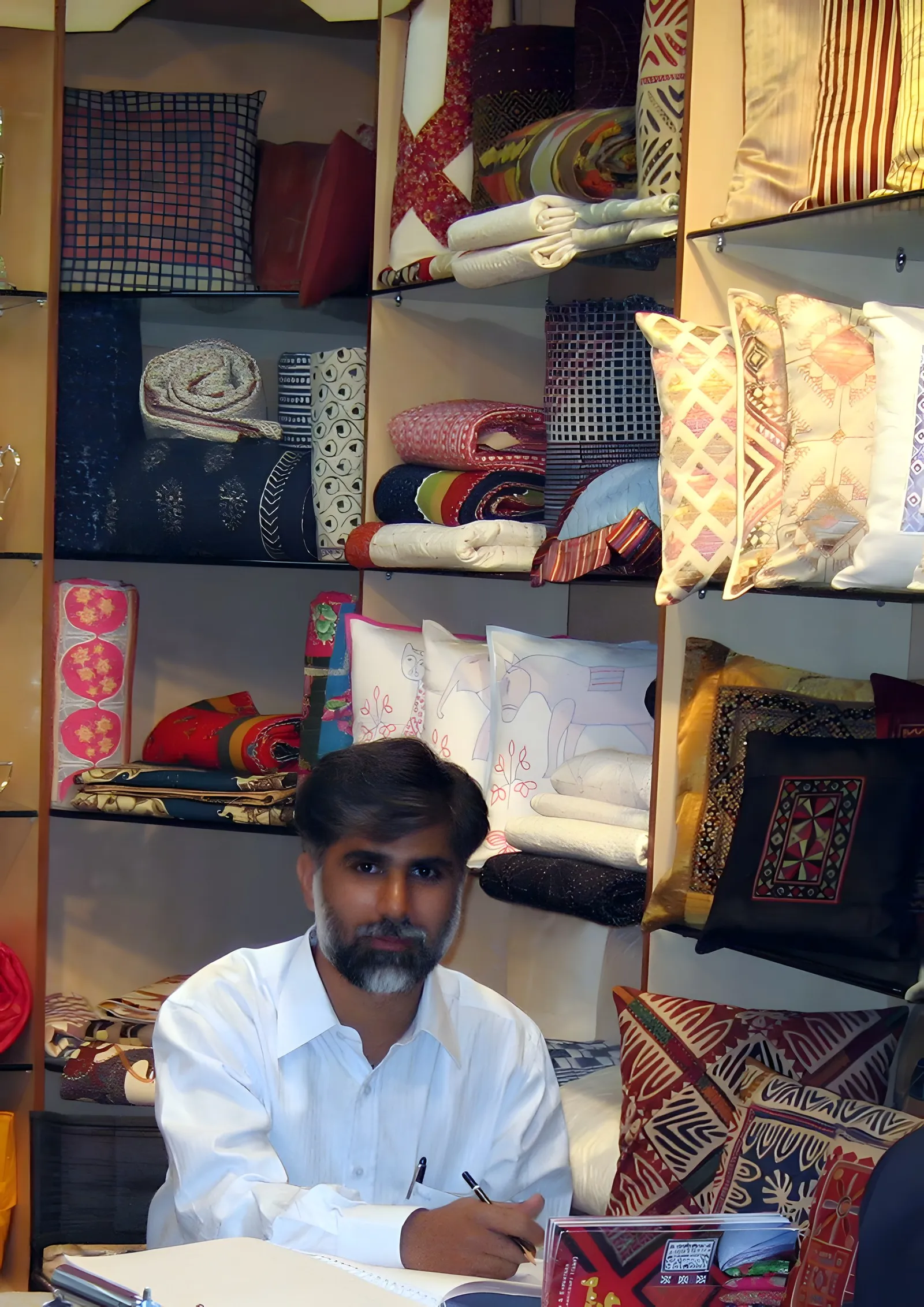 Sohel Weldingwala at the showroom desk