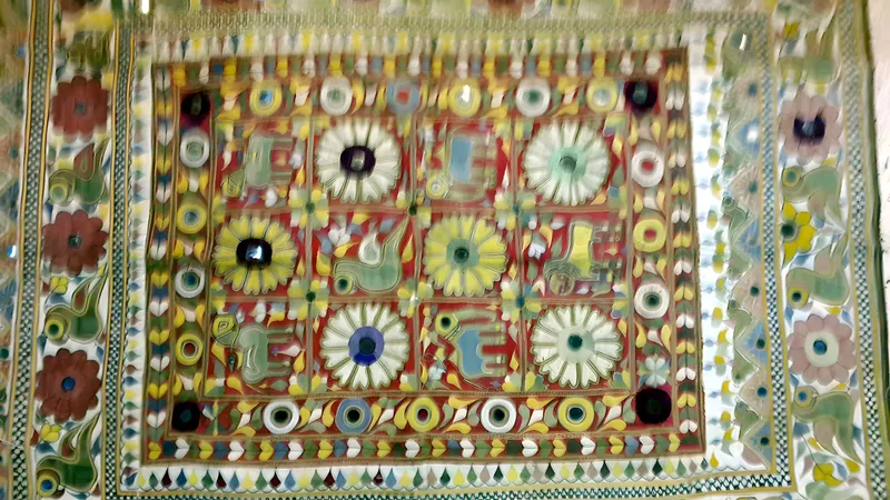 Antique embroidered chakla, Kutch