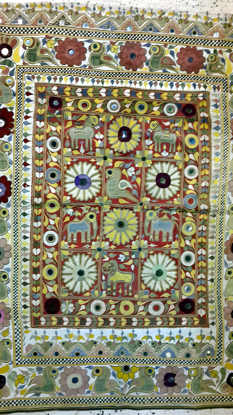Mirror-work embroidery