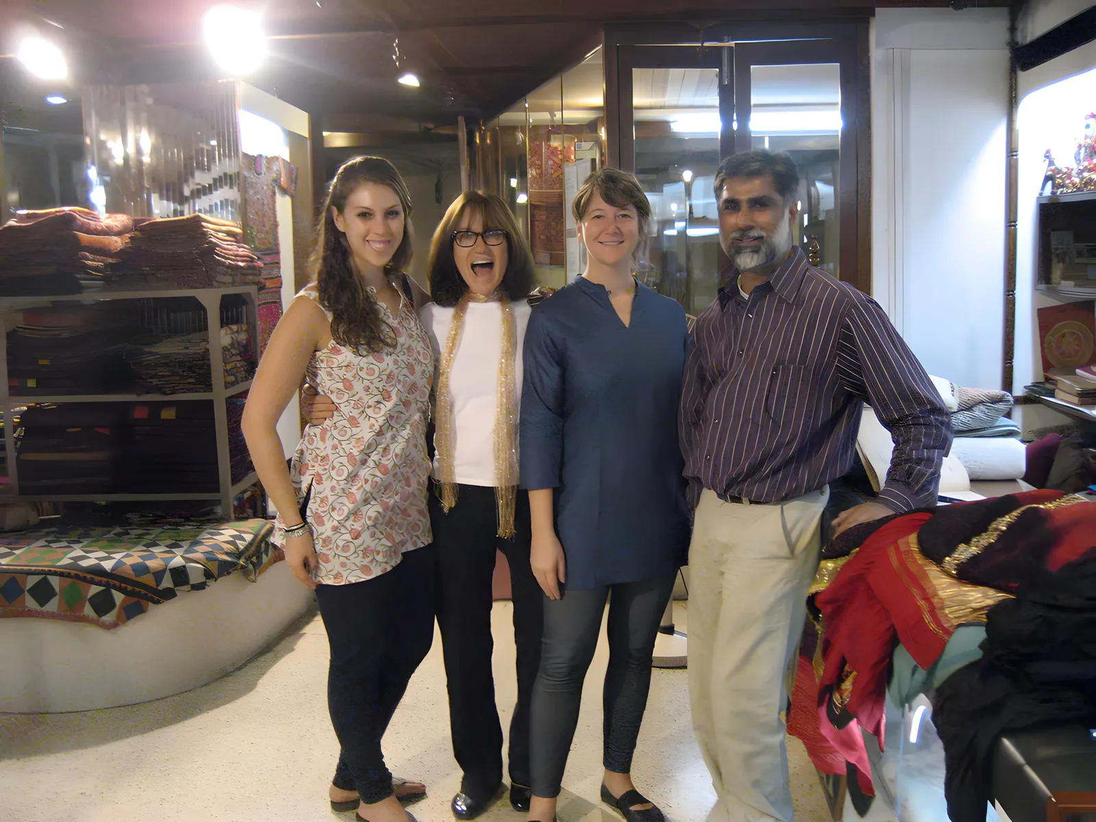 Clients in the showroom